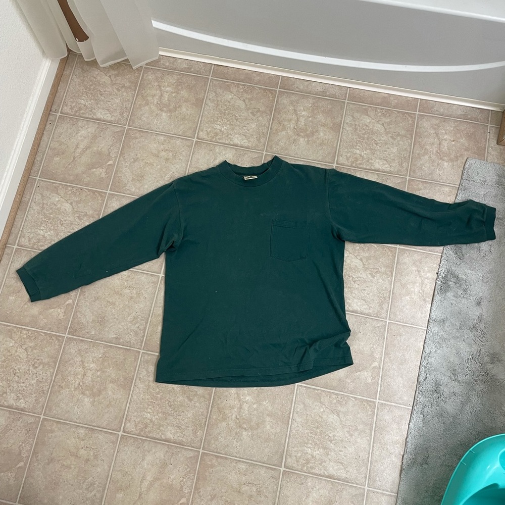 Timber trail brand green shirt long sleeve